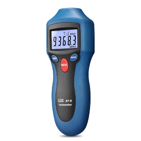 CEM AT-8 Contact/Non-contact Digital Tachometer