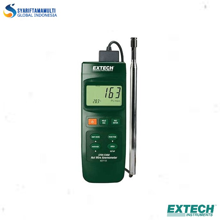 Extech 407119 Heavy Duty CFM Hot Wire Thermo-Anemometer